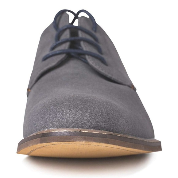 Men's Suede Oxford Dress Shoes Lace Up - Picture 5 of 6